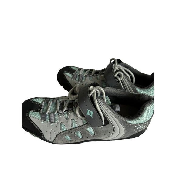 Specialized Women's Tahoe Mountain Bike Shoes Gray & Mint Size 42 EU 10 US 8.5 - Picture 8 of 9